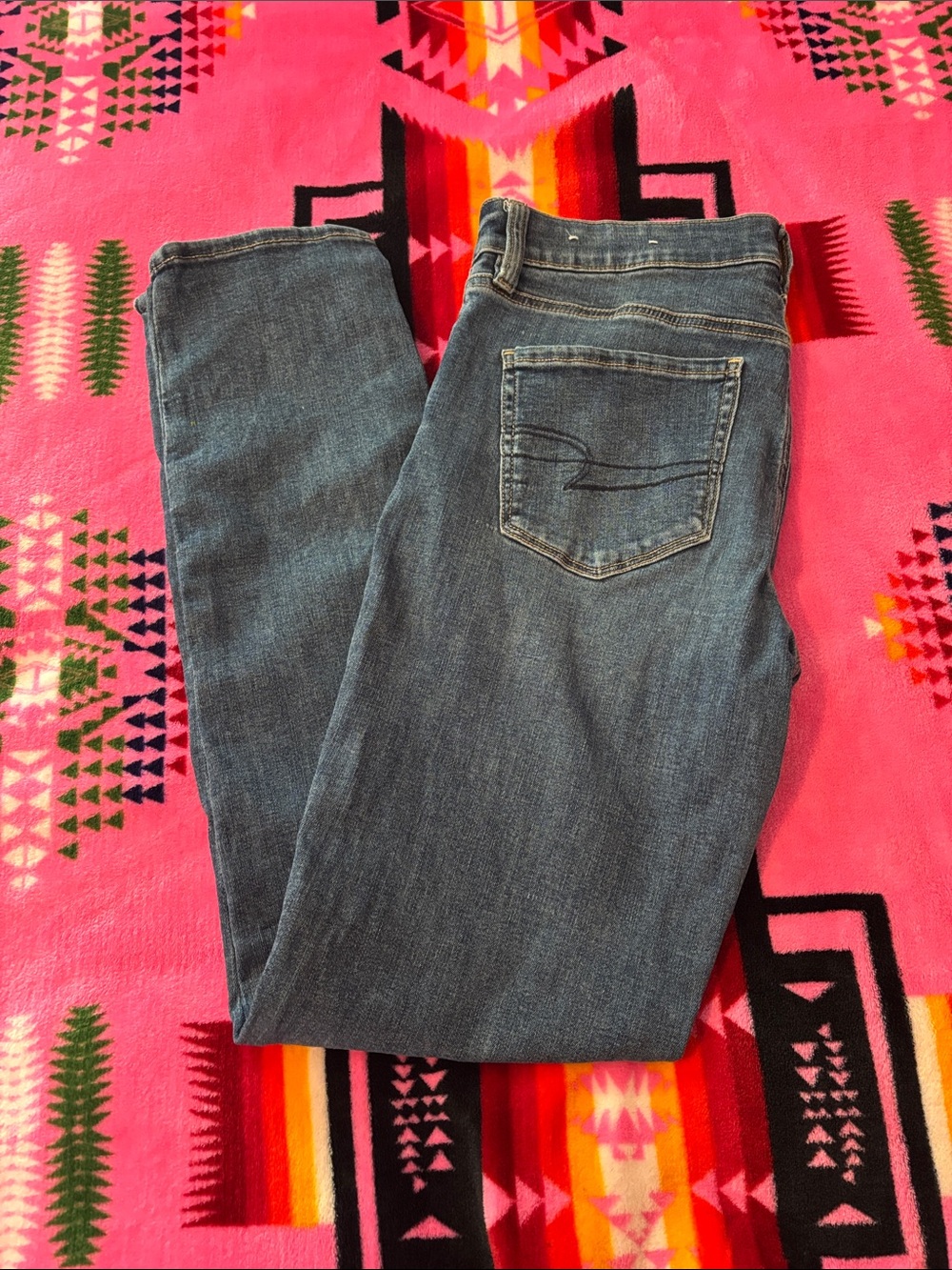 American Eagle Outfitters Women's Skinny Jeans - Blue Denim